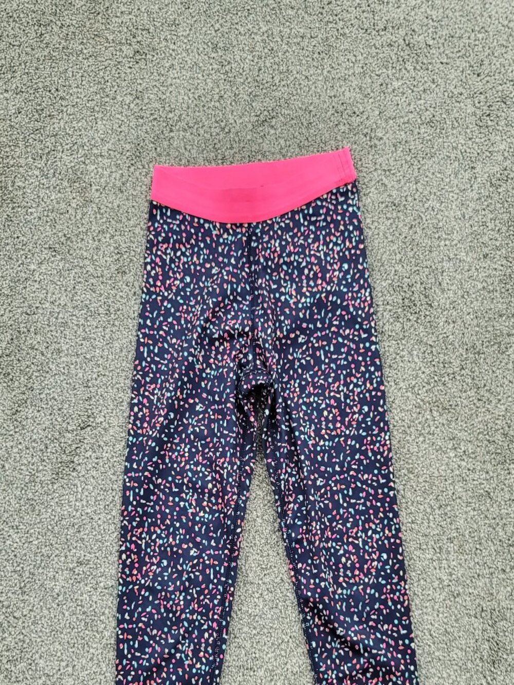Girls GAP Blue Speckled Yoga Pants XXL